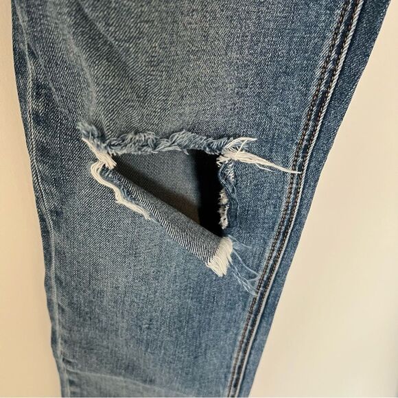 Rag & Bone Dre Low Rise Slim Boyfriend Jeans Distressed Blue River | Size 26 - Picture 6 of 10